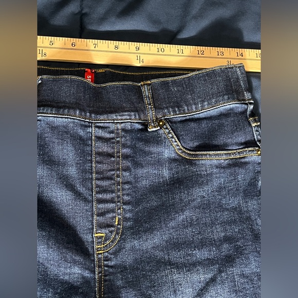 Spanx Ankle Skinny Jeans Midnight Shade Denim Pull-on 20342R sz Medium - Picture 11 of 12